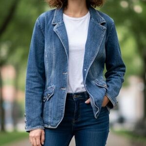 MXM Steampunk Denim Blazer Large 22”